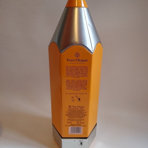 ATTRACTIVE Veuve Clicquot Tin Pencil Wine Cooler Champagne Storage Box - Picture 2 of 11